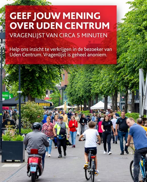 Geef uw mening over het centrum van Uden!
