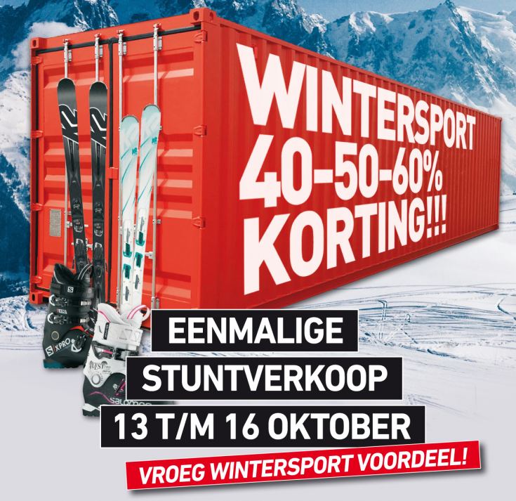 Wintersport container stuntverkoop 0